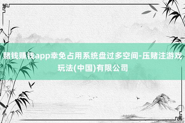 赌钱赚钱app幸免占用系统盘过多空间-压赌注游戏玩法(中国)有限公司