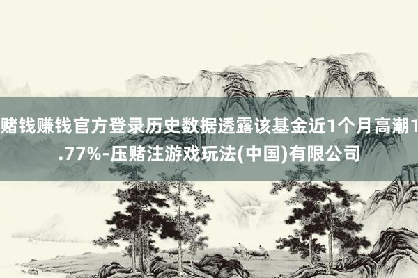 赌钱赚钱官方登录历史数据透露该基金近1个月高潮1.77%-压赌注游戏玩法(中国)有限公司