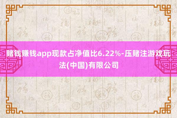 赌钱赚钱app现款占净值比6.22%-压赌注游戏玩法(中国)有限公司