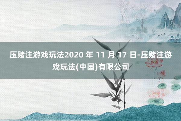 压赌注游戏玩法2020 年 11 月 17 日-压赌注游戏玩法(中国)有限公司