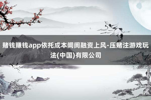 赌钱赚钱app依托成本阛阓融资上风-压赌注游戏玩法(中国)有限公司