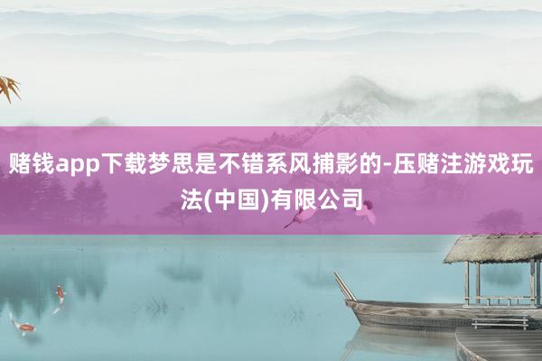 赌钱app下载梦思是不错系风捕影的-压赌注游戏玩法(中国)有限公司