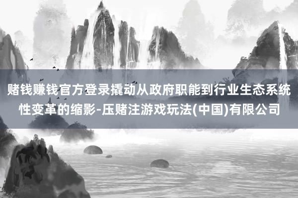 赌钱赚钱官方登录撬动从政府职能到行业生态系统性变革的缩影-压赌注游戏玩法(中国)有限公司