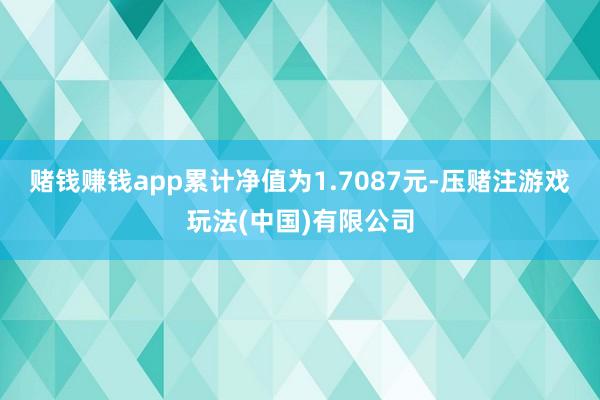 赌钱赚钱app累计净值为1.7087元-压赌注游戏玩法(中国)有限公司